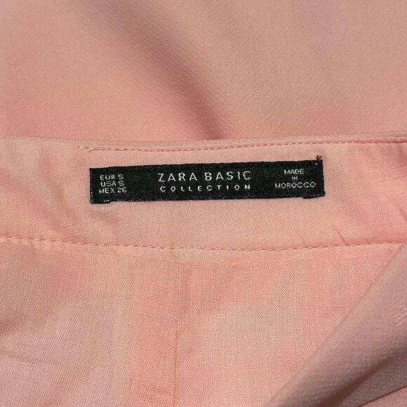 Zara Basic Collection Pink Mini Skirt A-line Size Small - Picture 6 of 8